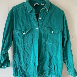 Ricki's Vintage Men's Turquoise Corduroy Shirt Jacket